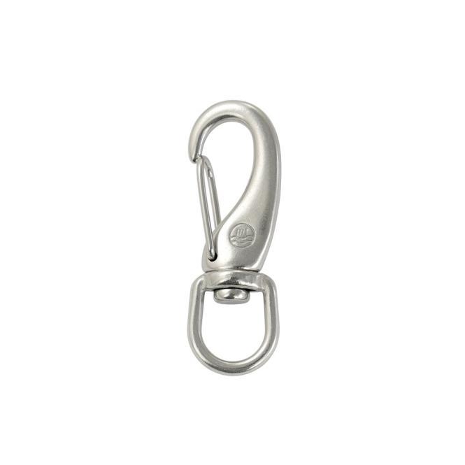  SPRING HOOK SURF-SNAP WITH SWIVEL EYE, MT-SERIES - STAINLESS STEEL A4