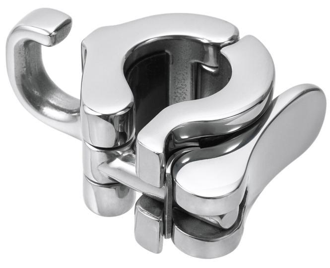 GANCIO A SGANCIO RAPIDO PER PALO PARASOLE - ACCIAIO INOX A4