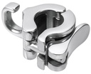  GANCIO A SGANCIO RAPIDO PER PALO PARASOLE - ACCIAIO INOX A4