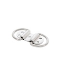CADÈNE ARTICULÉE DOUBLE AVEC CONTREPLAQUE - INOX A4