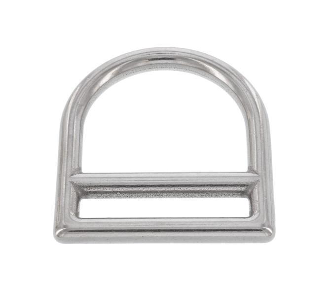 D-RING WITH DOUBLE BAR - STAINLESS STEEL A2
