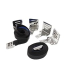  GURTBAND-HALTER-SET FÜR RETTUNGSINSELN UND TANKS - EDELSTAHL A4/POLYESTER