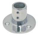  BASE ROTONDA PER BINARIO, 90° - ACCIAIO INOX A4