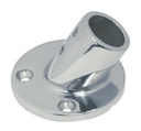  BASE ROTONDA PER BINARIO, 60° - ACCIAIO INOX A4
