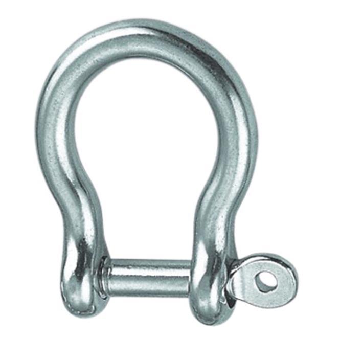  GRILLO AD ARCO CON PERNO PRIGIONIERO - ACCIAIO INOX A4