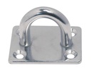 PONTET SUR PLATINE RECTANGULAIRE - INOX A2