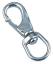  SNAP HOOK WITH SWIVEL EYE - STAINLESS STEEL A4