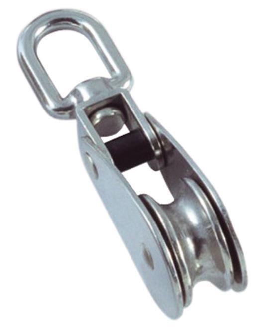  BLOQUE DE CUERDA CON OJO GIRATORIO Y ARTICULACIÓN - ACERO INOXIDABLE A2/LATÓN