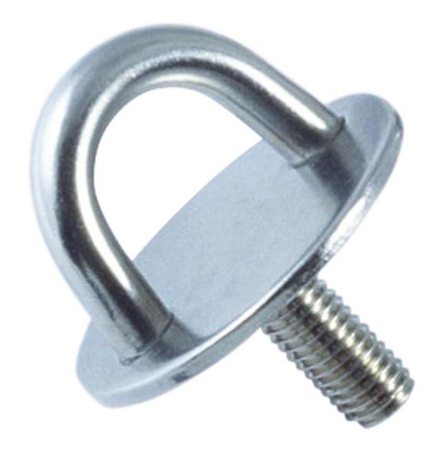  PIASTRA OCULARE ROTONDA CON FILETTATURA - ACCIAIO INOX A2