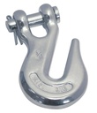  CLEVIS GRAB HOOK WITH JAW - STAINLESS STEEL A4