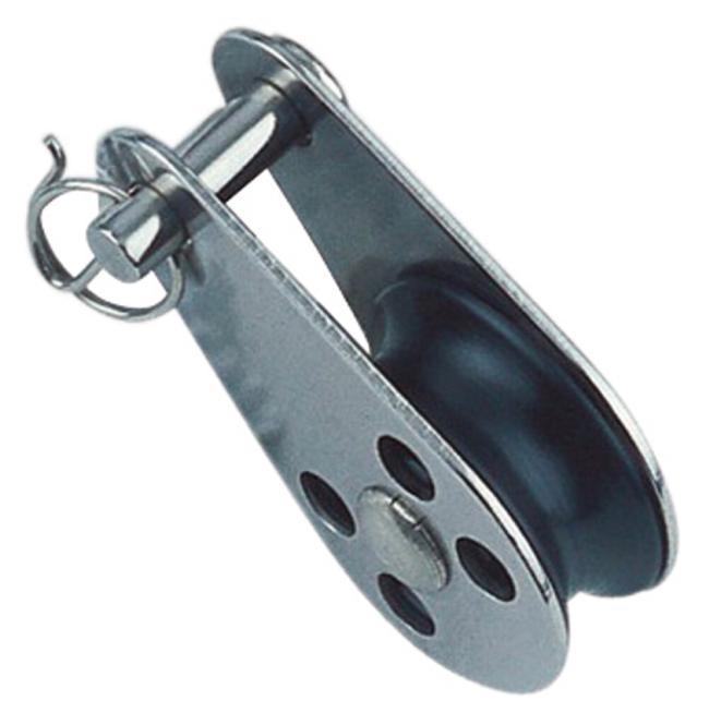  MINIBLOCK WITH SLIDE BEARING AND BOLT - STAINLESS STEEL A4/PLASTIC