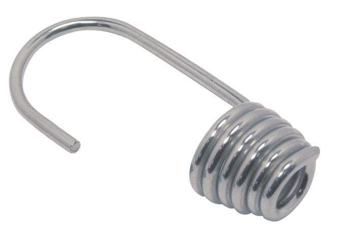  GANCIO ELASTICO PER LEGATURA DELLA VELA - ACCIAIO INOX A2