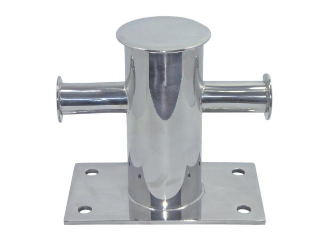  BOLARDO CON CONTRAPLACA - ACERO INOXIDABLE A2