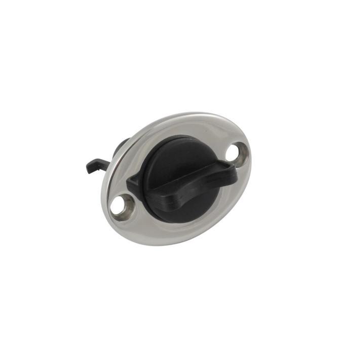 BOUCHON DE NABLE À VISSER, OVALE - INOX A4/NYLON