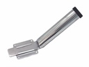 SUPPORT CANNE AVEC PLAQUE, AMOVIBLE - INOX A2