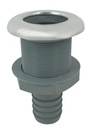 PASSE-COQUE AVEC RACCORD DE TUYAU - INOX A4/NYLON