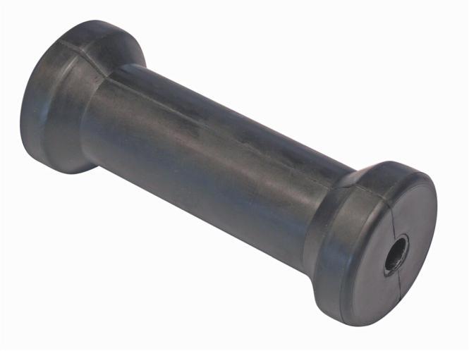  KEEL ROLLER WITH SHAFT - RUBBER/PLASTIC