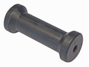  KEEL ROLLER WITH SHAFT - RUBBER/PLASTIC