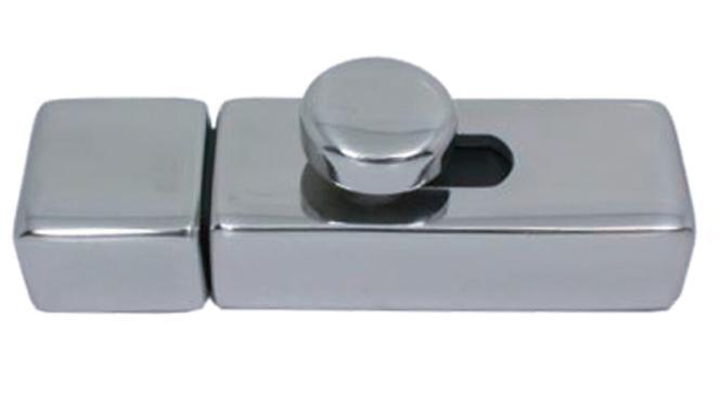  SPRING LOADED SLIDE LATCH FOR ON TOP MOUNTING - STAINLESS STEEL A4/NYLON