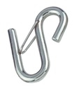  S-HOOK WITH SAFETY LATCH - STAINLESS STEEL A4