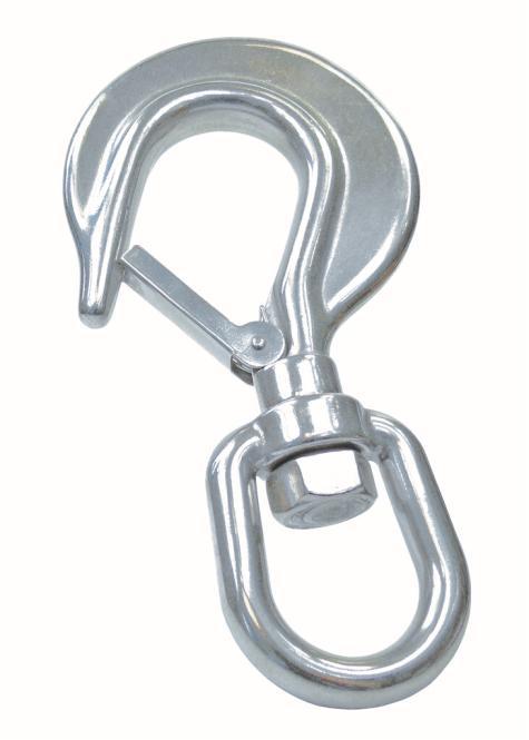 TRAILER HOOK WITH SWIVEL - STAINLESS STEEL A4
