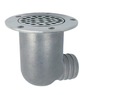  DECK DRAIN SCUPPER WITH HOSE CONNECTION - STAINLESS STEEL A4