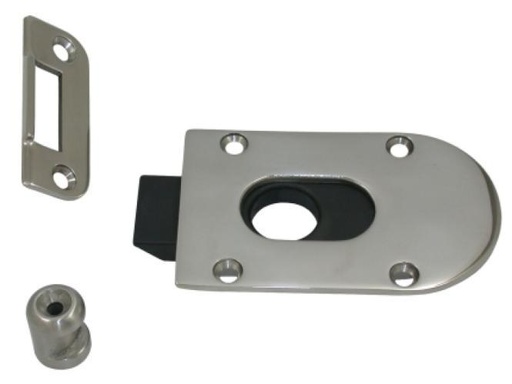 [814064491]  TRAVA DESLIZANTE COM MOLA PARA MONTAGEM INTERNA - AÇO INOXIDÁVEL A4/NYLON