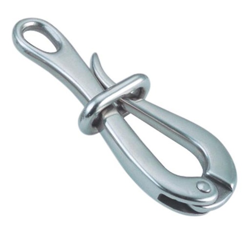  PELICAN HOOK WITH EYE - STAINLESS STEEL A4