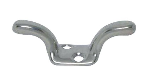 [814137459]  FLAG POLE CLEAT WITH CURVED PLATE - STAINLESS STEEL A4
