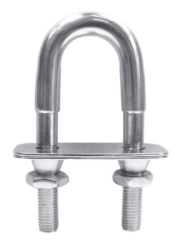 CADÈNE AVEC 2 PLAQUES ET ÉCROU AUTO-CASSANT - INOX A4