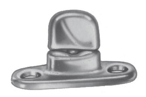  DOT-COMMON-SENSE TURN BUTTON FOR SCREW FIXING - BRASS