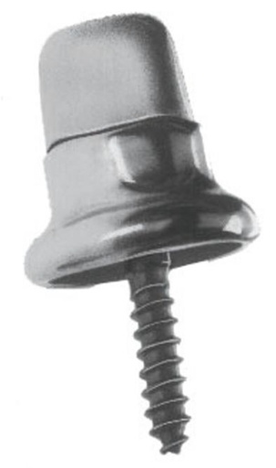 [814243620]  BOTÓN GIRATORIO DOT-COMMON-SENSE CON TORNILLO PARA MADERA - LATÓN