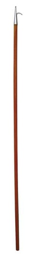 [8142812180] GAFFE EN BOIS AVEC CROCHET EN INOX - INOX A2/BOIS