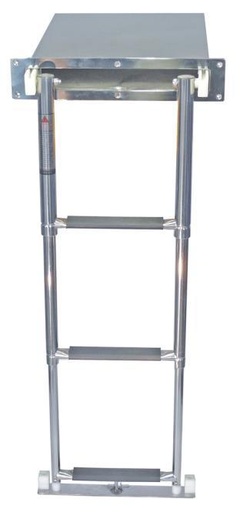  ESCALERA DE BAÑO TELESCÓPICA EN CAJA - ACERO INOXIDABLE A4/PLÁSTICO