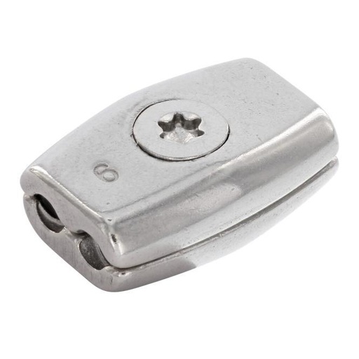  CLIP DE CABLE DE ACERO EN FORMA DE HUEVO - ACERO INOXIDABLE A4