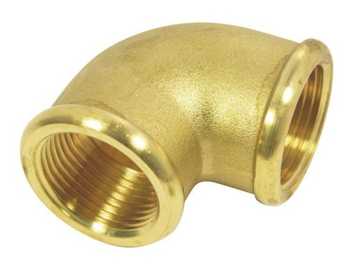COUDE AVEC FILETAGE INTÉRIEUR, 90° - LAITON