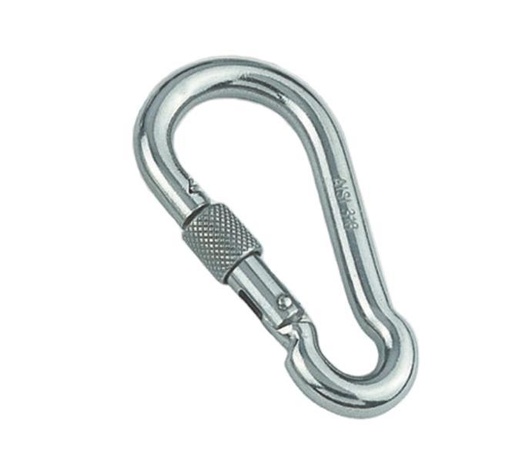  SPRING HOOK WITH SCREW SLEEVE - STAINLESS STEEL A4