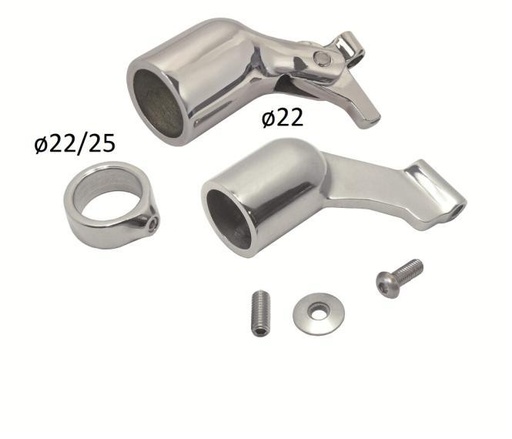 KIT EMBOUT MAIN COURANTE AVEC JOINT - INOX A4