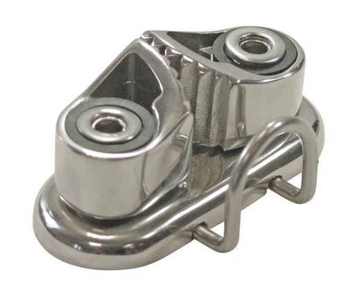 [814716403]  CAM CLEAT WITH ROPE LEAD - STAINLESS STEEL A4