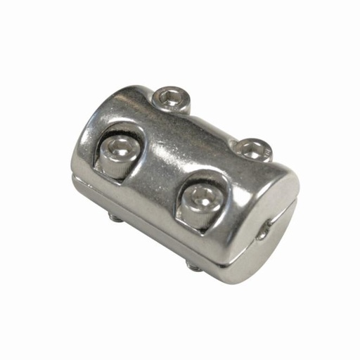  2-PART CLAMPING RING WITH 4 SCREWS - STAINLESS STEEL A4