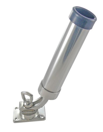 [8148604230]  SUPORTE AJUSTÁVEL PARA VARA DE PESCA COM BASE - AÇO INOXIDÁVEL A4