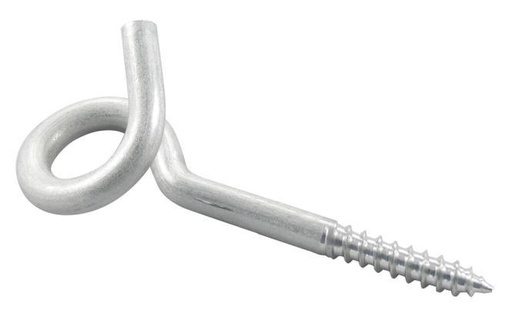 [8148702088]  CURL HOOK WITH WOOD THREAD - STAINLESS STEEL A2