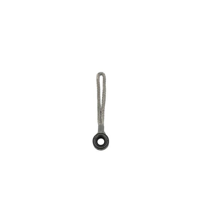 ANNEAUX EN ALUMINIUM AVEC BOUCLE DE CORDE - ALU/PE