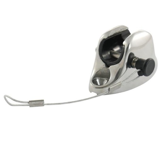 [814990460]  CERNIERA PER PONTE PER GIUNTO SFERICO, BASE PIATTA - ACCIAIO INOX A4/PLASTICA