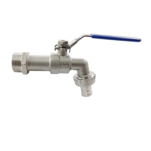 ROBINET AVEC RACCORD POUR TUYAU SOUPLE - INOX A4