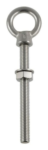 [82674]  BULLONE AD OCCHIELLO CON FILETTATURA METRICA - ACCIAIO INOX A4