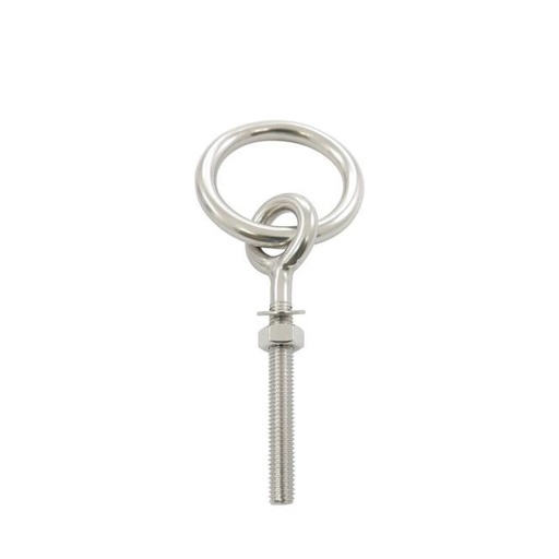  EYE BOLT WITH METR. THREAD AND RING - STAINLESS STEEL A4