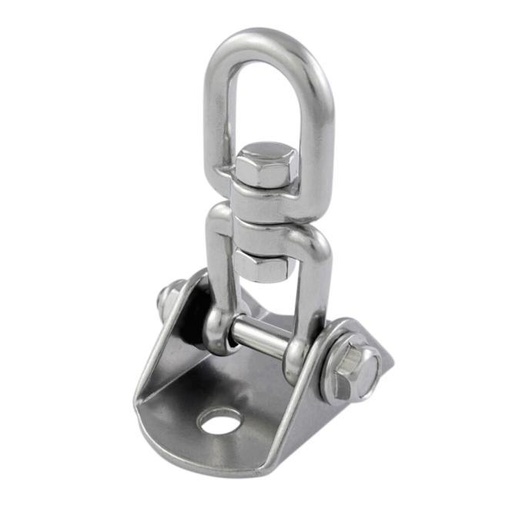 [815052408]  GROUNDPLATE WITH SWIVEL SHACKLE, MT-SERIES - STAINLESS STEEL A4/PA