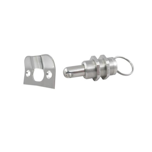 [815070456]  CILINDRO DE FECHADURA COM CHAPA DE IMPACTO - AÇO INOXIDÁVEL A4