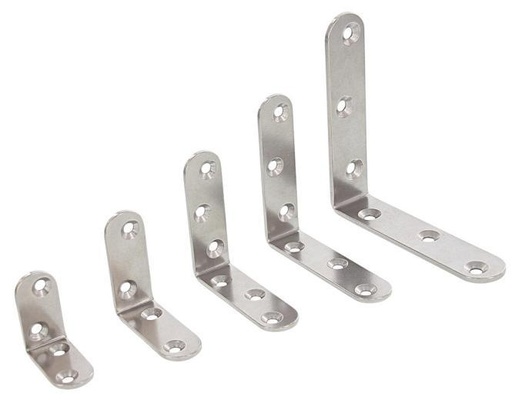  WINKEL, RUNDE ENDEN, BLANK - EDELSTAHL A4